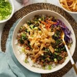 Egg Roll Bowl with Trader Joe's Cruciferous Crunch Recipe