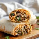 Rice and Black Bean Burritos (Freezer Friendly) Recipe