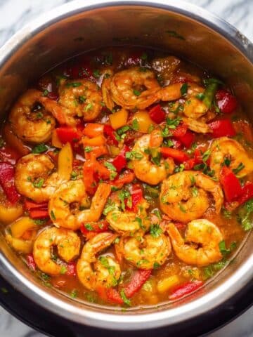 Instant Pot Cajun Pepper Shrimp Recipe