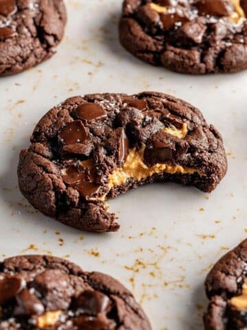 Peanut Butter Stuffed Chocolate Cookies Recipe