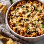 Zucchini Cheddar Chicken Noodle Casserole Recipe