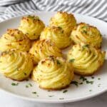 Garlic Parmesan Duchess Potatoes Recipe