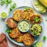 Easy Vegan Jalapeño Corn Fritters Recipe