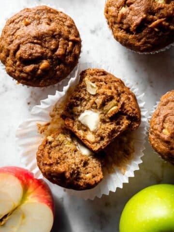 Healthy Whole Wheat Apple Muffins Recipe