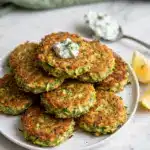 Zucchini Fritters with Creamy Yogurt Sauce Recipe