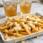 Cheese Fries with Garlic and Spicy Jalapeño Recipe