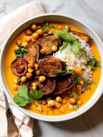 Roasted Eggplant Curry with Chickpeas Recipe
