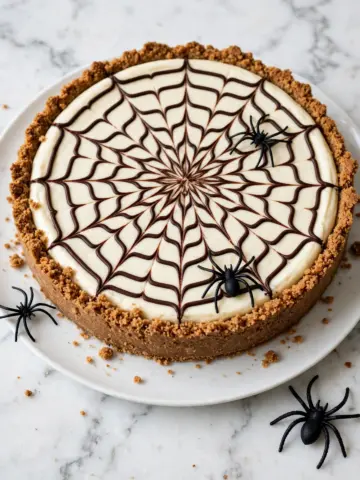 Spider Web Cheesecake Tart Recipe