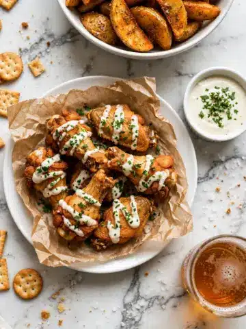 Baked Garlic Parmesan Boneless Chicken Wings Recipe