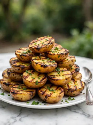 Grilled Baby Potatoes with Dijon Mustard and Thyme Recipe