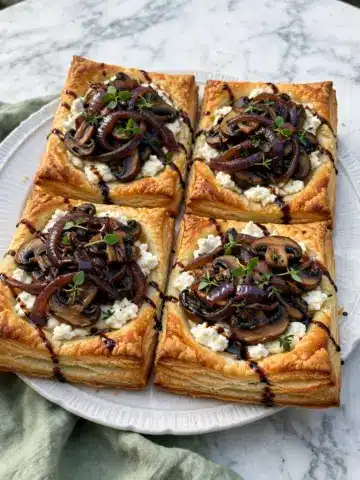 Mushroom Puff Pastry Tarts Recipe