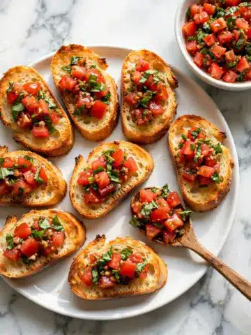 Bruschetta with Fresh Tomato and Basil Recipe