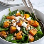 Roast Pumpkin, Spinach, and Feta Salad Recipe