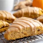 Pumpkin Spice Scones with Pumpkin Glaze Recipe